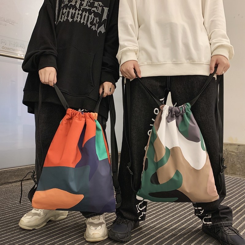 双肩包男士潮牌ins休闲 满江红箱包双肩背包