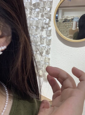 韩系小众设计感珍珠耳环女时尚轻奢气质满钻星球耳钉耳坠小巧耳饰