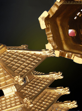 泰山老奶奶纯铜文昌塔