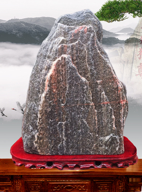 泰山石敢当原石补角祈福风水摆件