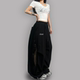 ROKBBK-K/Buhan street dance trendy brand lace hollow sweatpants women's loose casual hip-hop jazz trousers