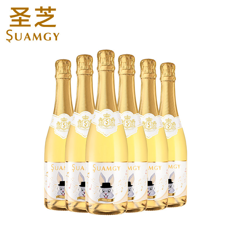 圣芝莫斯卡托起泡酒气泡酒官方正品法国进口甜白葡萄酒果酒整箱装_虎窝淘