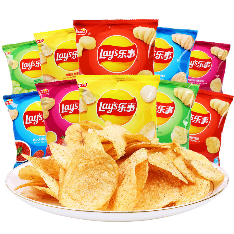 乐事40包小包装膨化大礼包原味番茄 上海圣托尼食品膨化食品