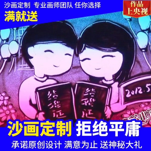 婚礼开场视频电子相册制作结婚纱照片MV暖场PPT模板沙画定制求婚