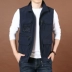 Xe jeep che chắn mùa thu mỏng vest nam ngoài trời áo khoác ngoài trời câu cá nhiều túi nhanh khô vest - Dệt kim Vest áo vest đen Dệt kim Vest