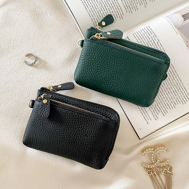 纯牛皮短款女士拉链腕带软皮钱包 zoress钱包