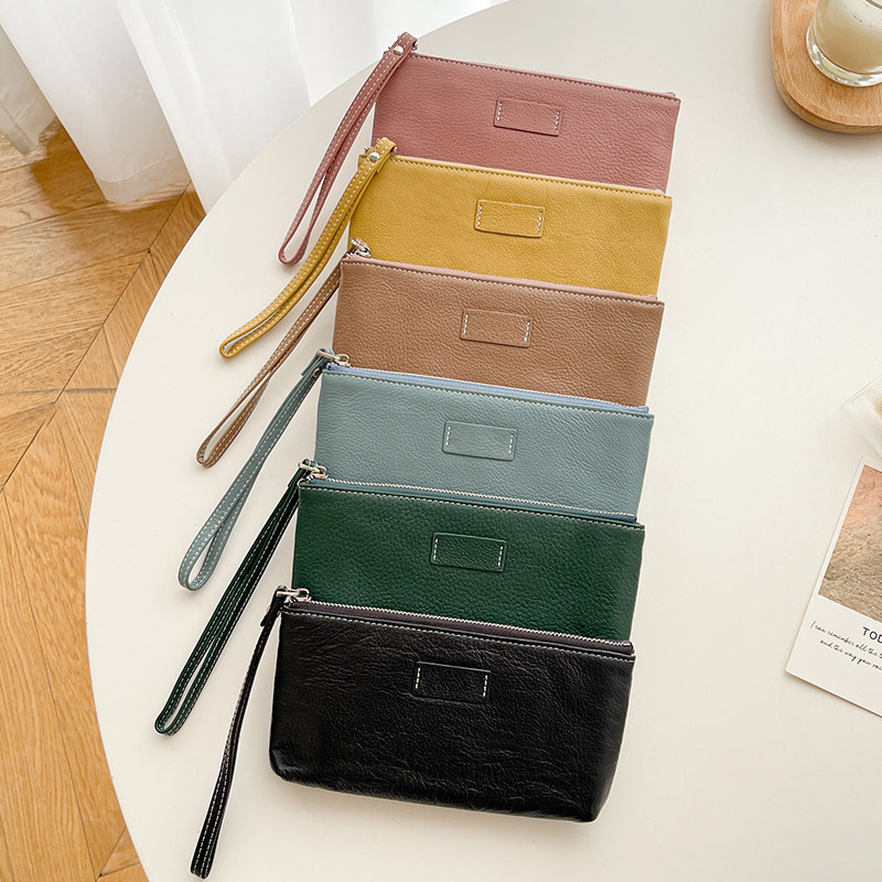 头层牛皮手拿包柔软真皮手机包女士钱包零钱包手抓包手包可放手机,淘宝优惠券,粉丝福利购,淘宝优惠卷