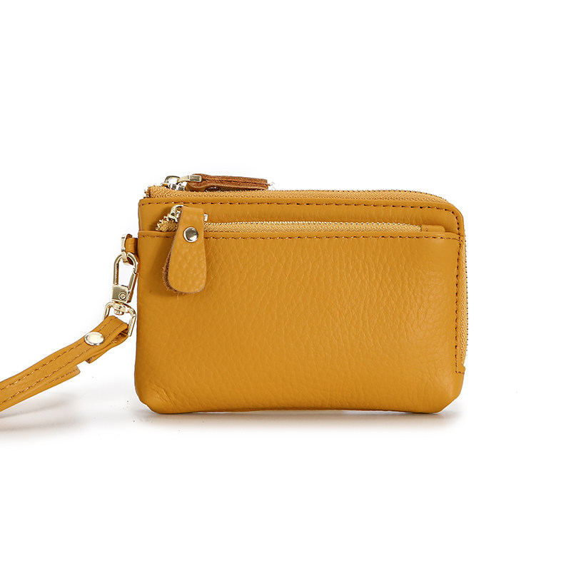 纯牛皮短款女士拉链腕带软皮钱包 zoress钱包