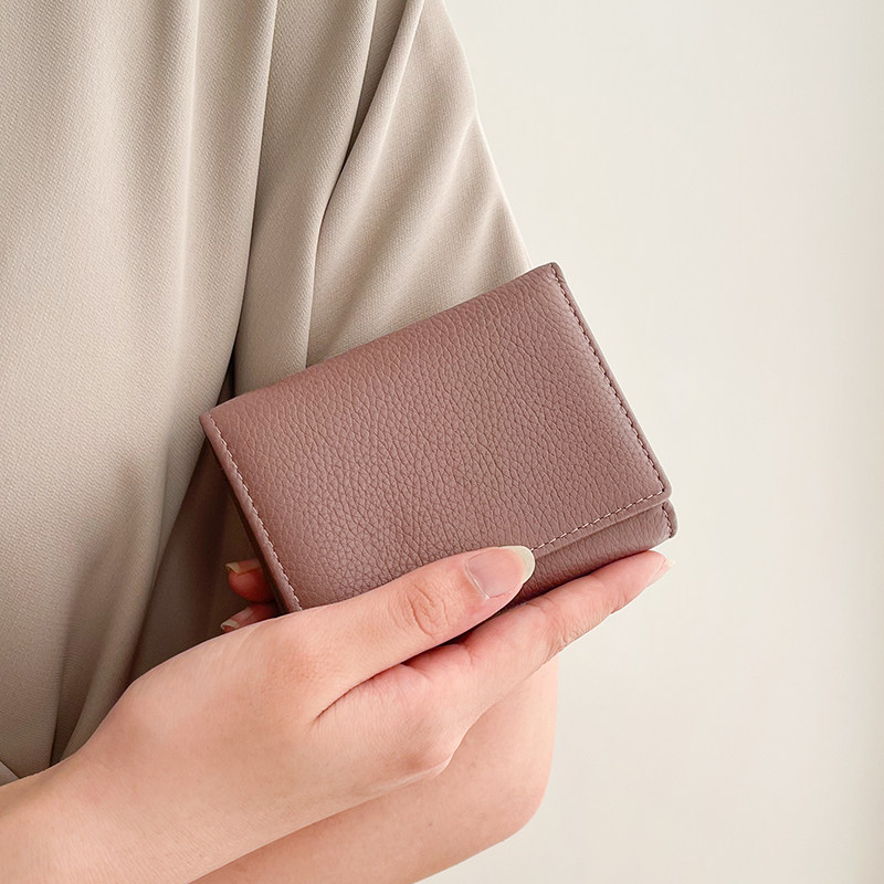 真皮短款女士精致高档卡包软零钱包 zoress钱包