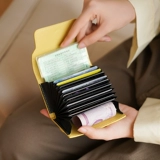 Вместительные и большые карточки, изысканный кожаный орган, картхолдер, сумка через плечо для водительских прав, из натуральной кожи