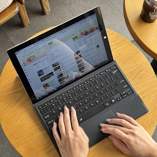 适用微软surface键盘pro3/4/5/6/7/7+磁吸无线蓝牙go/go2/go3/g4屏幕键盘盖8/9/10/X平板电脑鼠标套装二合一 - 图1