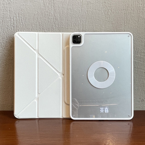 3+y支撑适用小米8平板pad7spro保护套6spro12.4旋转max14保护壳亚克力5防弯Ultra包边无笔槽搭扣720磁吸三折 - 图0