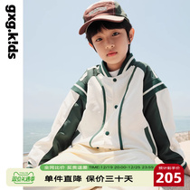 gxgkids childrens clothing children jacket 23 autumn new boy baseball uniform collision color sport CUHK child blouses foreign air