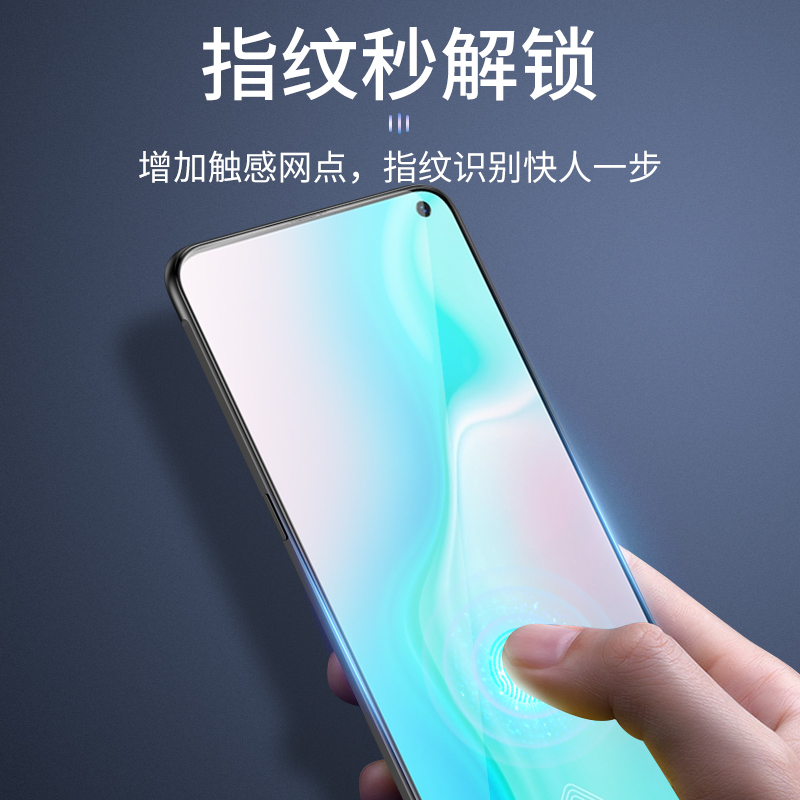 vivos6钢化膜全屏s5手机膜全包边s1原厂s1pro原装防摔抗摔防指纹黑边vivo贴膜抗蓝光无白边保护膜防爆黑色por - 图1