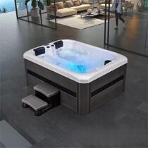 Outdoor Patio SPA Hydrotherapy Bathtub Double Villa Spa Hot Surf Thermostatic Heating Massage Home Health Care Bubble Pool