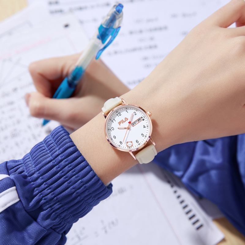 FILA斐乐学生手表初高中考试手表专用女生腕表只看时间初中生6739
