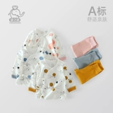 Детское хлопковое нижнее белье, комплект, осеннее термобелье для новорожденных