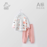 Детское хлопковое нижнее белье, комплект, осеннее термобелье для новорожденных