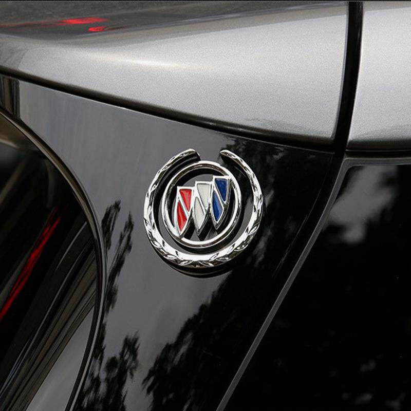 别克凯越昂科威君威gs金属车标贴叶子板侧标麦穗汽车身改装饰个性