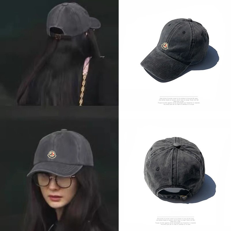 【正品现货】蒙口米色明星同款帽子男女春夏季鸭舌帽弯檐棒球帽子