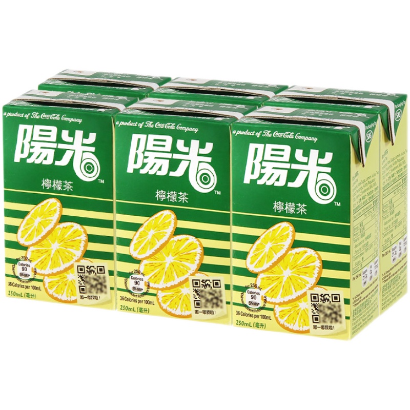 香港阳光柠檬茶250ml*24支/箱包邮330ml港版零食网红进口饮料6盒 - 图3