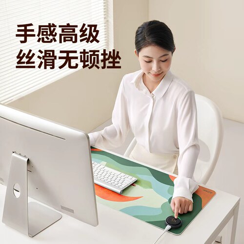 昕科加热鼠标垫超大发热暖桌垫电脑办公室桌面加热垫电热暖手桌垫 - 图0