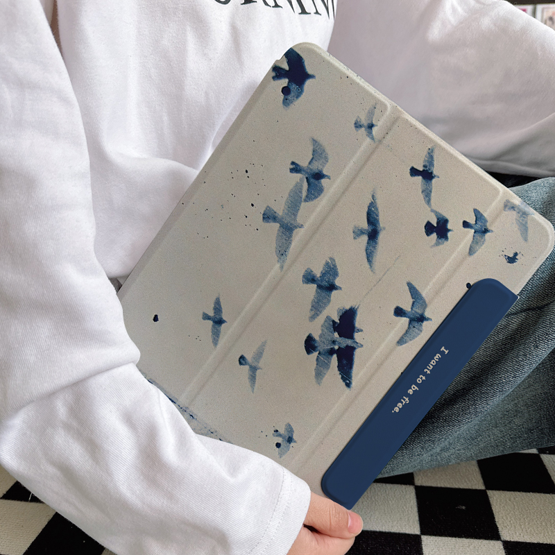 【圆环磁吸双面夹x水墨蓝鸽】侧边充电2024适用华为平板matepad保护套11pro全包air6第十代10.9防弯ipad13壳5 - 图3