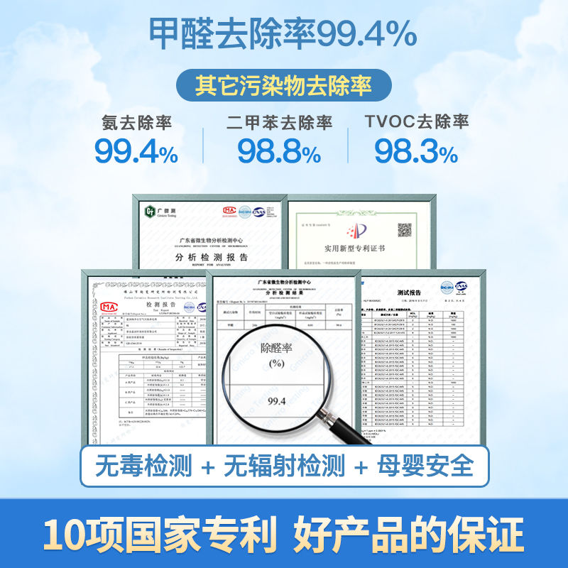 速蓝石除甲醛速兰石纳米硅藻矿晶正品银离子新房装修竹炭活性炭包-图0