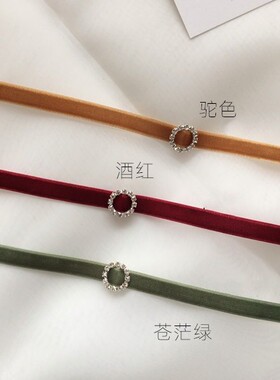 韩国ulzzang丝绒ins原宿网红颈链项链项圈chocker