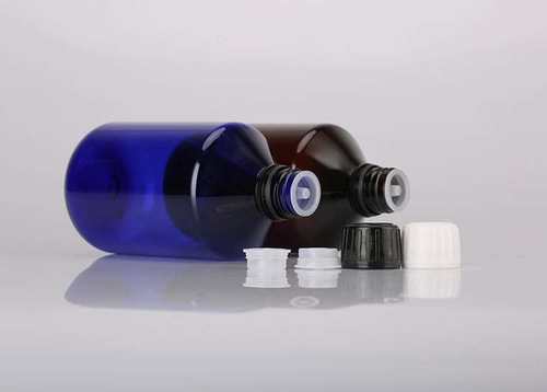 10个起拍 蓝色F家  纯露瓶 防盗盖瓶  塑料瓶 花水瓶  蓝色 - 图1