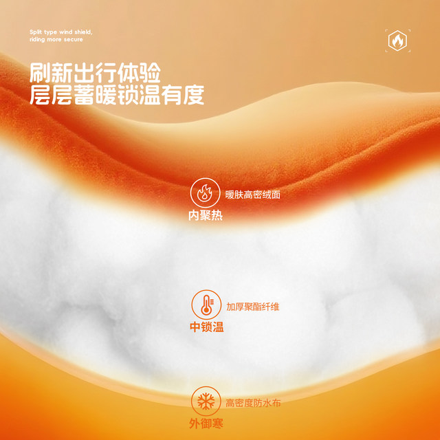 Electric vehicle windshield quilt thickened and velvet to keep warm and windproof