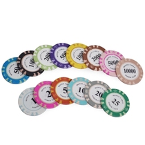 14 gr Crown clay chip coin Baekle Texas Poker 21 points Mahjong table Chess Game Chess game tokens