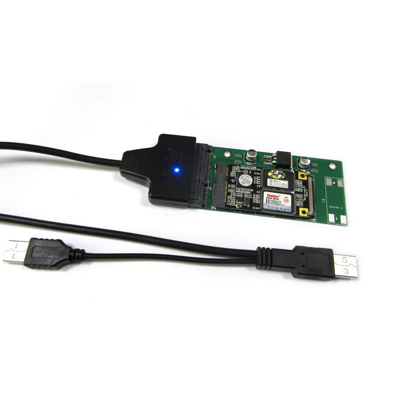 msata SSD固态硬盘转2.5寸SATA转接卡鱼捕机读卡器 msata转usb - 图3