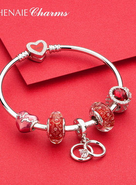 athenaie925银戒指diy串珠手链女