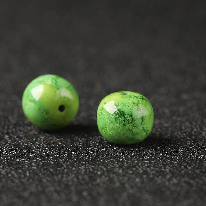 湖北绿松石菜籽黄老型单珠高瓷散珠星月猴头沉香手串配饰手链隔珠,淘宝优惠券,粉丝福利购,淘宝优惠卷