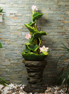 流水喷泉电视柜落地摆件开业礼品