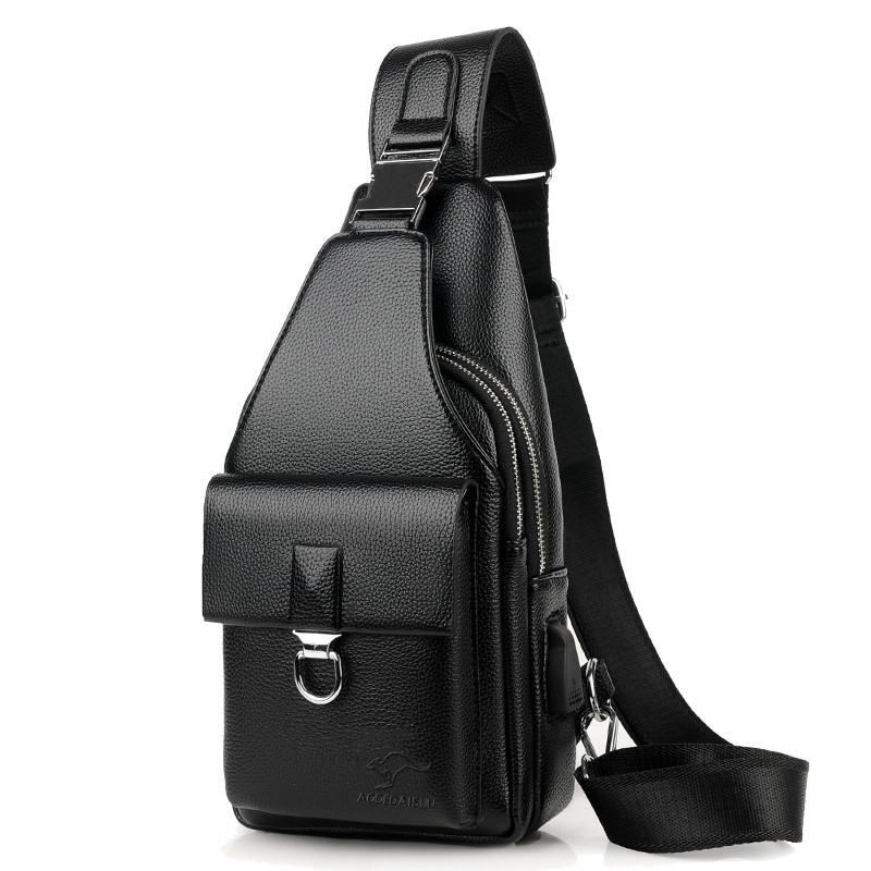 2020新款男士胸包多功能韩版单肩包 百灵埃亨男士包袋
