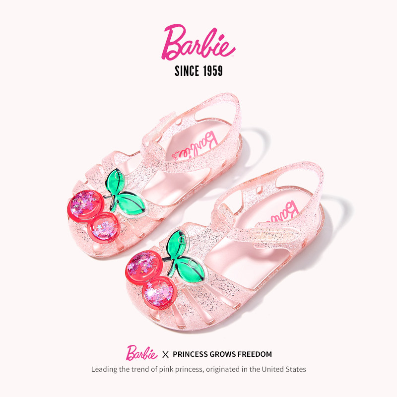 芭比童鞋女童凉鞋包头2025新款夏季小女孩公主宝宝鞋子儿童果冻鞋,淘宝优惠券,粉丝福利购,淘宝优惠卷