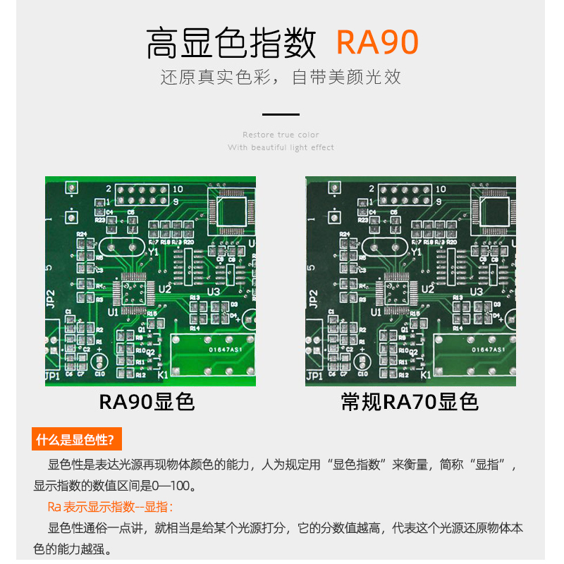 体视显微镜射灯进口COB斜射灯上LED光源亮度可调照明冷光源白黄光