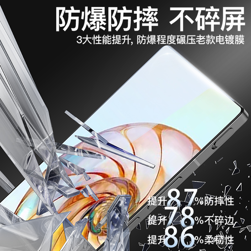 适用努比亚z60ultra钢化膜努比亚红魔9pro+手机膜8spro十z50ultra新款电竞z40游戏8por全屏保护磨砂无白边贴-图0