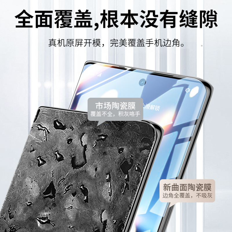适用vivox200pro手机膜vivox100钢化膜x90x80vivos18s17s16s20陶瓷s19新款12iqoo11曲屏15spro70防窥60ultra9-图0