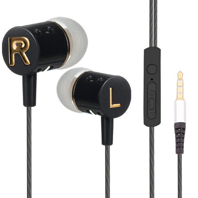gh耳机入耳式L左R右重低音炮线控带