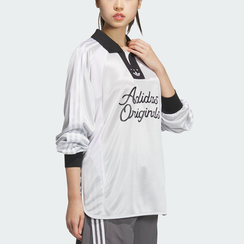 Adidas/阿迪达斯正品三叶草女士时尚舒适休闲长袖POLO衫JD1129 - 图0