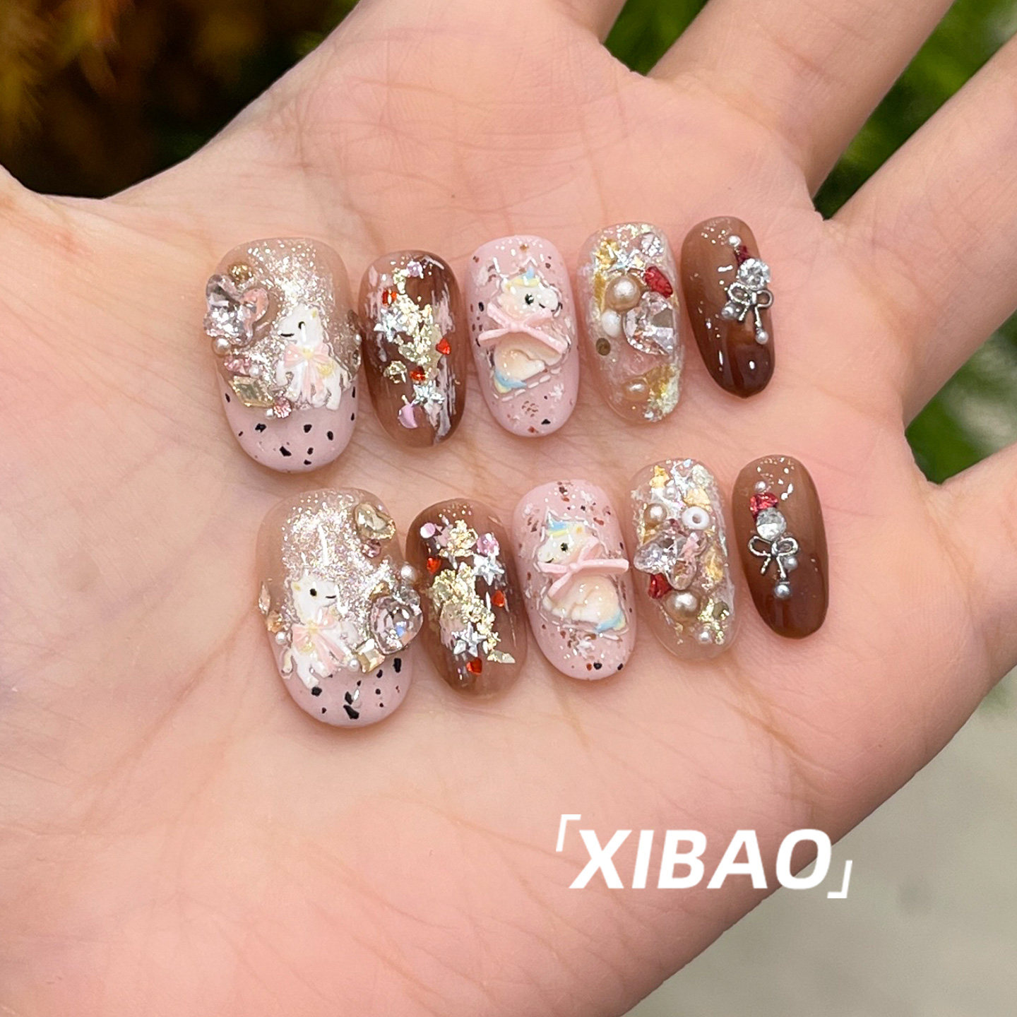 马年穿戴甲轻奢高级感短款指甲贴片2025新款手工绝美新年穿戴美甲,淘宝优惠券,粉丝福利购,淘宝优惠卷