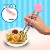Детские мультяшные палочки для еды, практика из нержавеющей стали для младенца, детская посуда для тренировок, раннее развитие