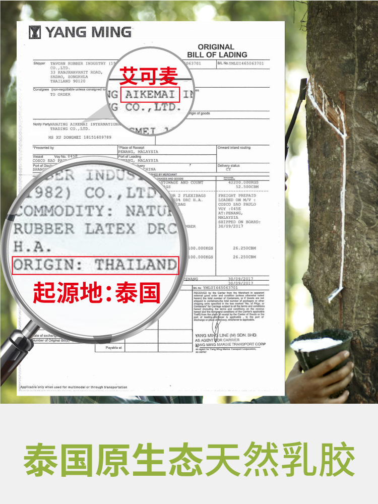 橡胶进口乳胶 5cm 米定制纯 1.5 床榻榻米 1.8m 艾可麦泰国天然乳胶床垫 橡胶进口乳胶 5cm 米定制纯 1.5 床榻榻米 1.8m 艾可麦泰国天然乳胶床垫