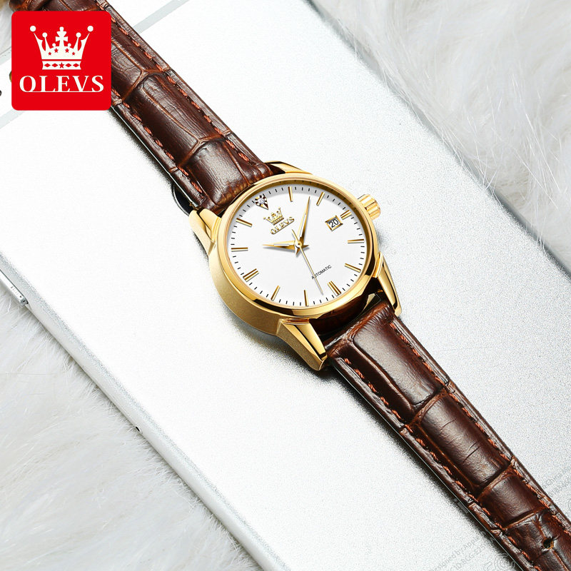 瑞士认证正品2022新款机械女士名表 olevs欧利时持诚国产腕表