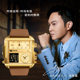 圣诞礼物电子手表男士方形大表盘青少年初中学生智能表男名表十大