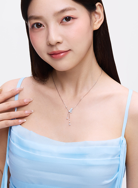 卡蒂罗星夜蝴蝶项链女925银轻奢小众设计锁骨链生日礼物送女友