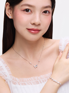 卡蒂罗月光蝶语项链女轻奢高级精致锁骨链小众百搭生日礼物送女友